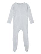 Striped Full Body W. Back Opening Pyjamas Sie Jumpsuit Multi/patterned Copenhagen Colors