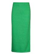 Skirt Siri Knælang Nederdel Green Lindex