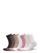 Sock 7 P Soft Colors Rib And P Lingerie Socks Regular Socks Pink Lindex