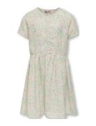 Koglino-Dani S/S Button Dress Ptm Dresses & Skirts Dresses Casual Dresses Short-sleeved Casual Dresses White Kids Only