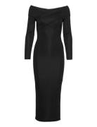 Delta Shimmer Dress Knælang Kjole Black AllSaints