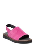 Sandals - Flat - Open Toe - Op Shoes Summer Shoes Sandals Pink ANGULUS