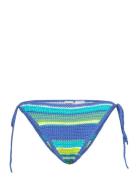 Crochet Swimwear Swimwear Bikinis Bikini Bottoms Side-tie Bikinis Blue Ganni