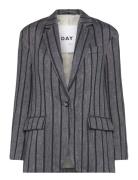 Allen - Cotton Blend Stripe Blazers Single Breasted Blazers Grey Day Birger Et Mikkelsen