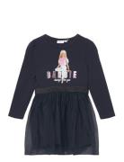 Nmfjetinna Barbie Ls Dress Box Sky Dresses & Skirts Dresses Casual Dresses Long-sleeved Casual Dresses Navy Name It