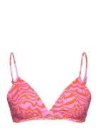Enjellyfish Swim Bra Aop 7016 Swimwear Bikinis Bikini Tops Triangle Bikinitops Pink Envii