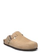 Slipper Shoes Mules & Slip-ins Flat Mules Beige Sofie Schnoor