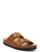 Sl Josephine Leather Flade Sandaler Brown Scholl