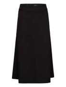 Soft Suiting Lunar Skirt Lang Nederdel Black Mads Nørgaard