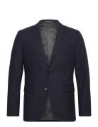 Slhslimdan Flannel Blazer O Suits & Blazers Blazers Single Breasted Blazers Navy Selected Homme