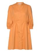 Mschchanet Petronia 3/4 Shirt Dress Kort Kjole Orange MSCH Copenhagen