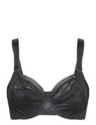 Fusion Lace Uw Side Support Bra 40 Dd Lingerie Bras & Tops Full Cup Bras Black Fantasie