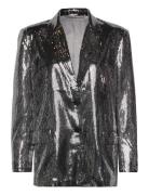 2Nd Edition Lenny - Sequins Flash Blazers Single Breasted Blazers Silver 2NDDAY