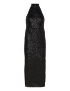 Objyasmine S/L Long Dress 130 Knælang Kjole Black Object