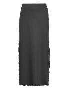 Balza Maxi Skirt Lang Nederdel Black Residus