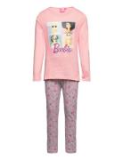 Long Pyjamas Pyjamassæt Pink Barbie