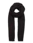 Cable-Knit Scarf Accessories Scarves Winter Scarves Black Lauren Ralph Lauren