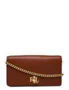 Leather Crossbody Turn-Lock Tech Case Bags Crossbody Bags Brown Lauren Ralph Lauren