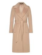 Wrap Wool-Lined-Coat Outerwear Coats Winter Coats Beige Lauren Ralph Lauren