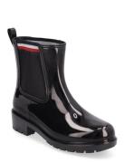 Corporate Elastic Rainboot Gummistøvler Sko Black Tommy Hilfiger