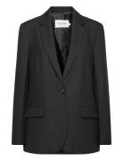 Essential Tailored Blazer Blazers Single Breasted Blazers Black Calvin Klein