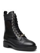 Rubber Sole Combat Boot Lg Wl Shoes Boots Ankle Boots Laced Boots Black Calvin Klein