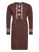 Nightdress Christmas Santa Gin Dresses & Skirts Dresses Casual Dresses Long-sleeved Casual Dresses Brown Lindex