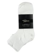 Sport Socks, Mid-Cut 4-P, White 40/45 Underwear Socks Regular Socks White TOPECO