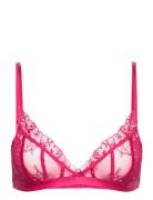 Lieke Triangle Bralette Lingerie Bras & Tops Soft Bras Bralette Pink Hunkemöller