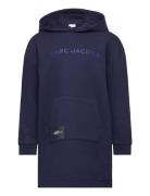 Hooded Dress Dresses & Skirts Dresses Casual Dresses Long-sleeved Casual Dresses Navy Little Marc Jacobs