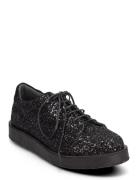 Shoes - Flat - With Lace Snøresko Flade Black ANGULUS