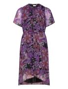 Carhowdy Life 2/4 Knee Dress Aop Knælang Kjole Purple ONLY Carmakoma