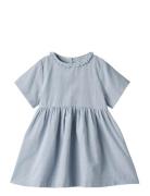 Dress S/S Elma Dresses & Skirts Dresses Casual Dresses Short-sleeved Casual Dresses Blue Wheat