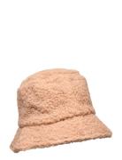 Teddy Bucket Hat Accessories Headwear Bucket Hats Beige Becksöndergaard