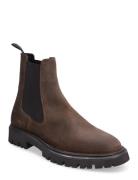 Tatum Suede Chelsea Boot Støvlet Chelsea Boot Brown Les Deux