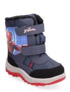 Spiderman Snowboot Vinterstøvler Med Burrebånd Navy Spider-man