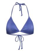 Lyx Bel Bikini Top Swimwear Bikinis Bikini Tops Triangle Bikinitops Blue Becksöndergaard