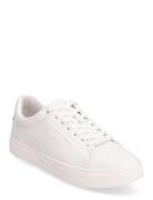 Clean Cupsole Lace Up Low-top Sneakers White Calvin Klein