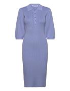 Srfilo Knit Dress Knælang Kjole Blue Soft Rebels