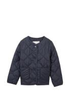 Quilted Flower Jacket Outerwear Jackets & Coats Quilted Jackets Navy Tom Tailor
