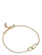 Organic Double Circle Bracelet Accessories Jewellery Bracelets Chain Bracelets Gold Enamel Copenhagen