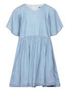 Christiana Dresses & Skirts Dresses Casual Dresses Short-sleeved Casual Dresses Blue Molo