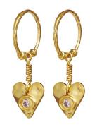 Hestia Earring Ørestickere Smykker Gold Maanesten