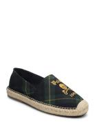 Cevio Plaid Wool Twill Espadrille Espadriller Sko Blue Polo Ralph Lauren