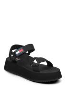Tjw Eva Sandal Shoes Summer Shoes Platform Sandals Black Tommy Hilfiger