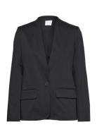 Capri Blazer Without Collar Blazers Single Breasted Blazers Black Tamaris Apparel