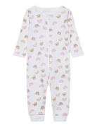 Nbfnightsuit Zip Orchid Pink Teddy Noos Pyjamas Sie Jumpsuit White Name It