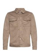 Lenny Vegan Suede Tynd Jakke Beige Human Scales