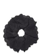 Musa Anglaise Scrunchie Accessories Hair Accessories Scrunchies Black Becksöndergaard