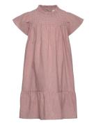 Dress Yd Stripe Dresses & Skirts Dresses Casual Dresses Short-sleeved Casual Dresses Pink En Fant
